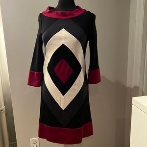 Diane Von Furstenburg color block dress